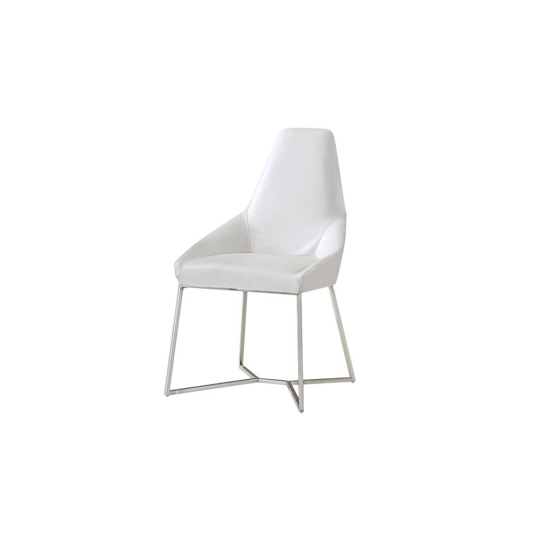 RAVENA DINING CHAIR | WHITE PU H1106-2