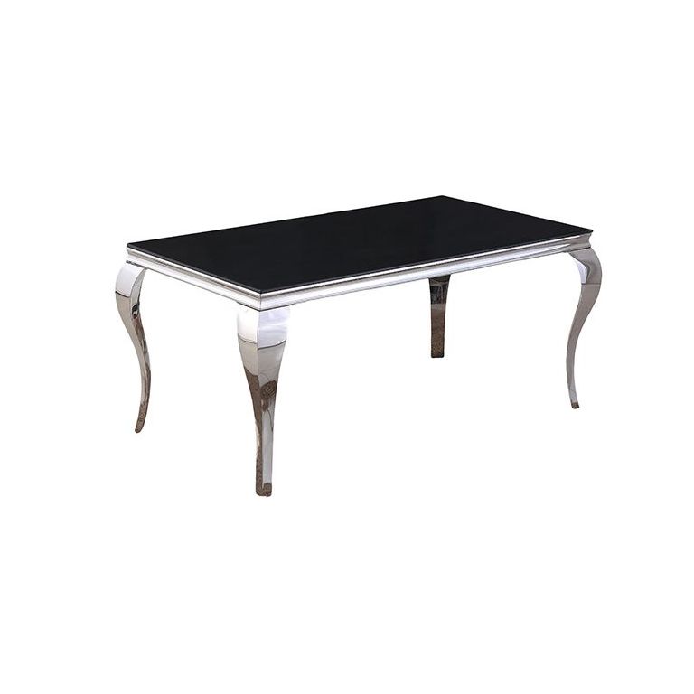 MILANO EETTAFEL | 160X90X76 CM ZWART