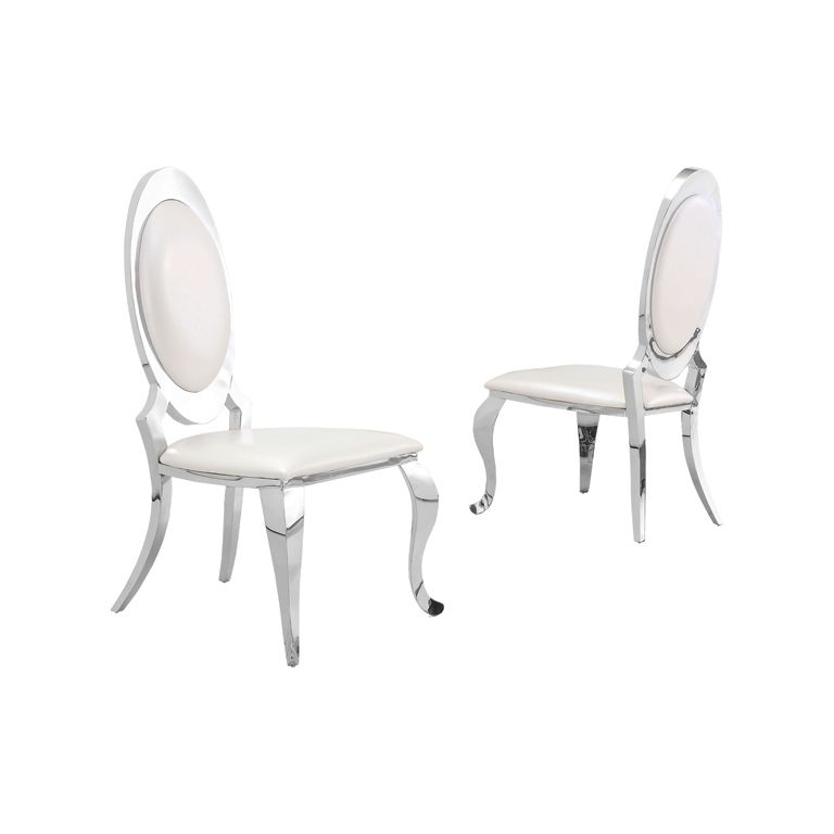 GENOVA EETKAMERSTOEL | WIT PU H1106-2