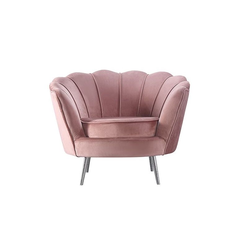 BERGAMO ARMCHAIR | PINK FABRIC VELU52A