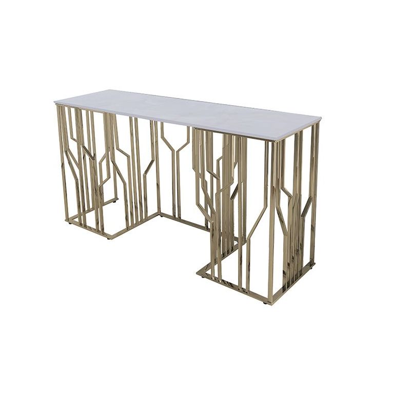 TARANTO CONSOLE TABLE GOLD | 150X45X80 CM MARBLE 928