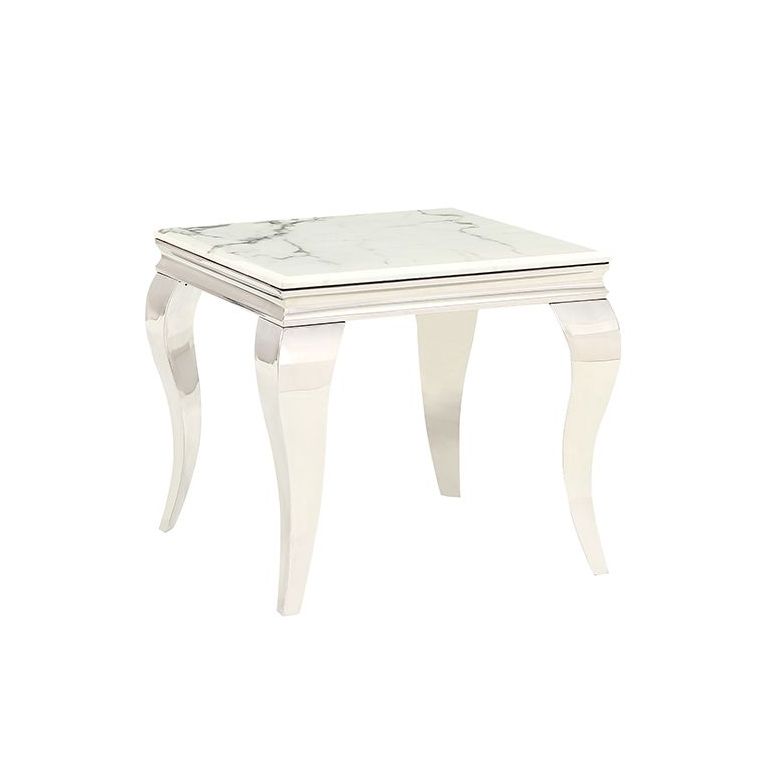 MILANO BIJZETTAFEL | 60X60X55 CM MARMER 757