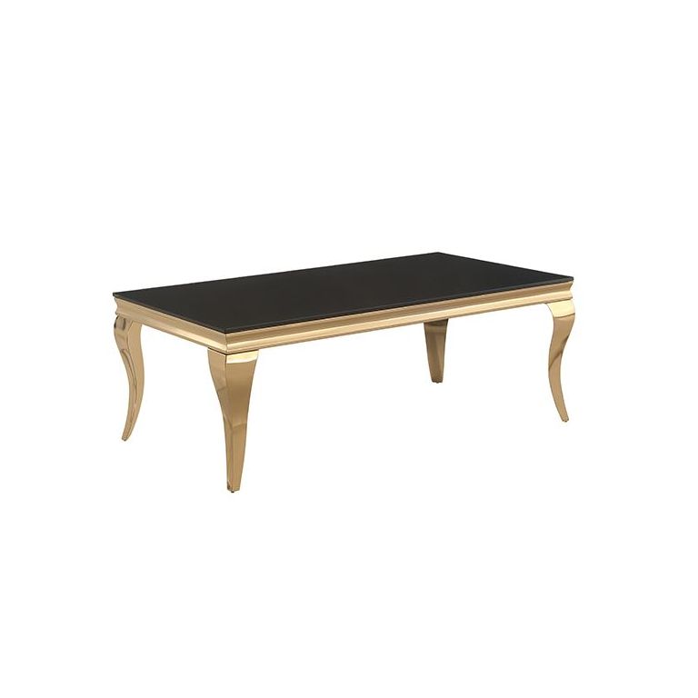 MILANO COFFEE TABLE GOLD | 130X70X45 CM BLACK