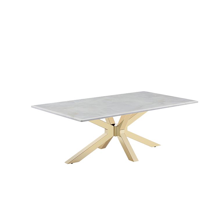TERNI COFFEE TABLE GOLD | 130X70X42 CM MARBLE 928