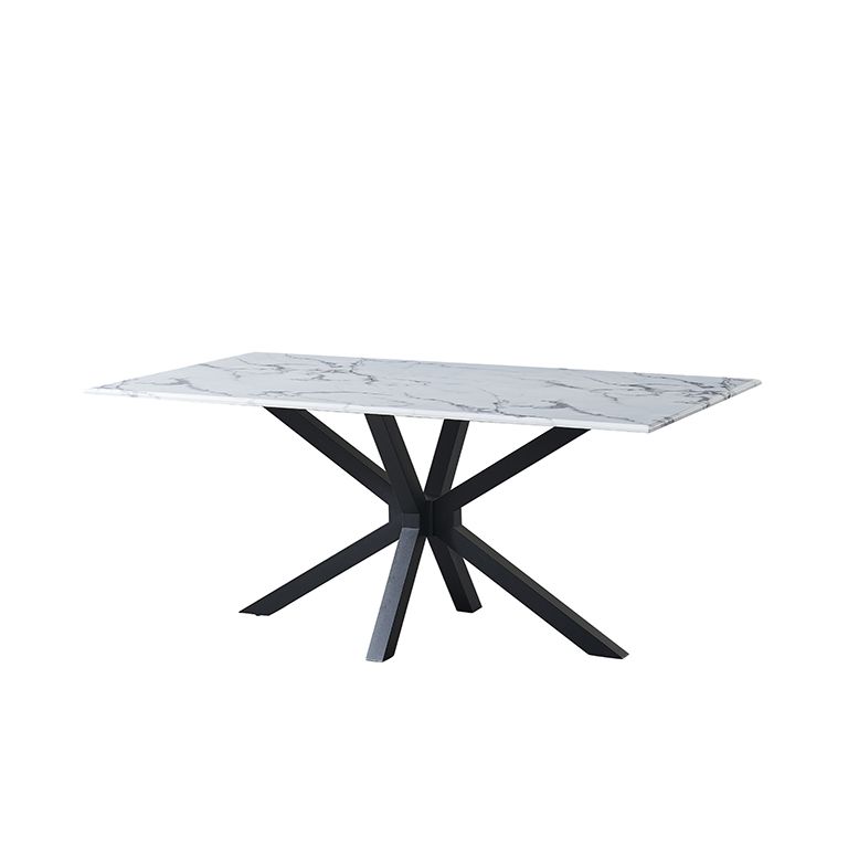 TERNI TISCH MATT SCHWARZ | 180X100X76 CM MARMOR 757-1