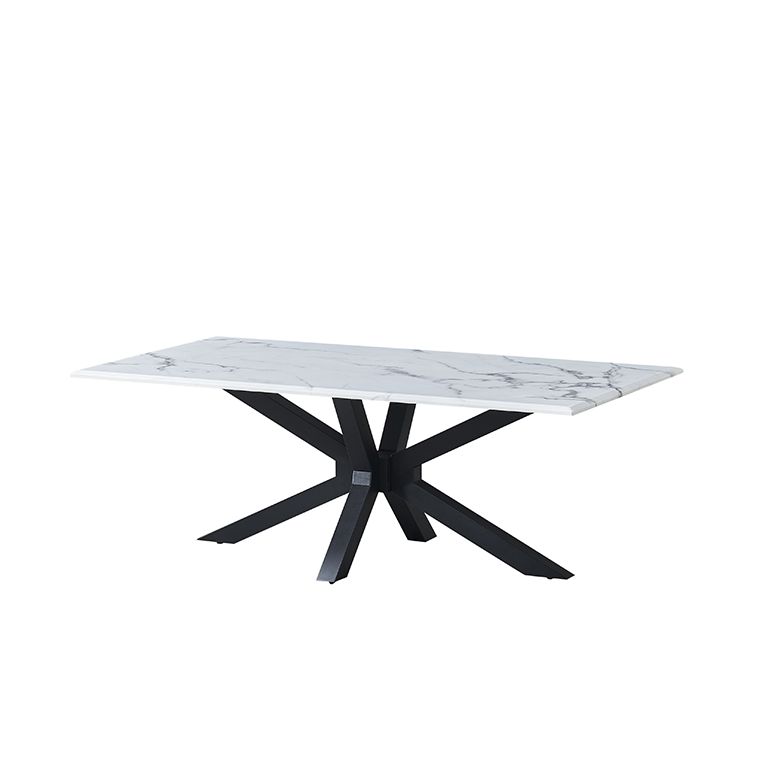 TERNI SALONTAFEL  MAT ZWART | 130X70X42 CM MARMER 757-1