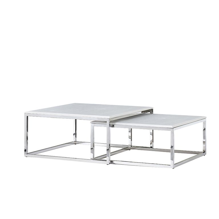 GENUA COFFEE TABLE | 90X90X42 CM  MARMER 576-1 2-PIECE