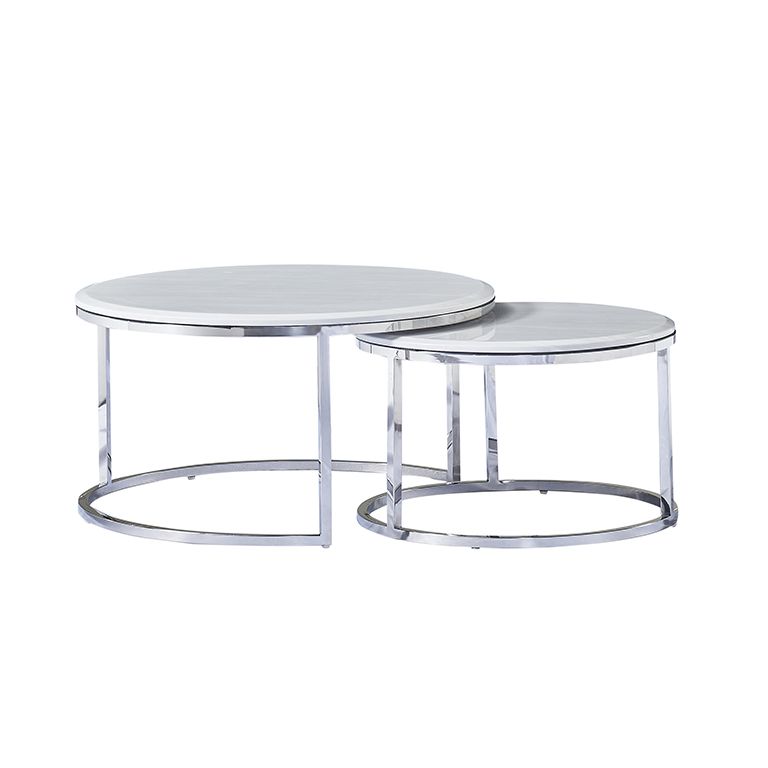 MESSINA COFFEE TABLE | Ø80X42 CM  MAR. 576-1  2-PIECE