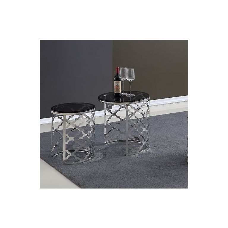 FORLI BEISTELLTISCH | Ø50X55CM GRAU 2-TEILIG