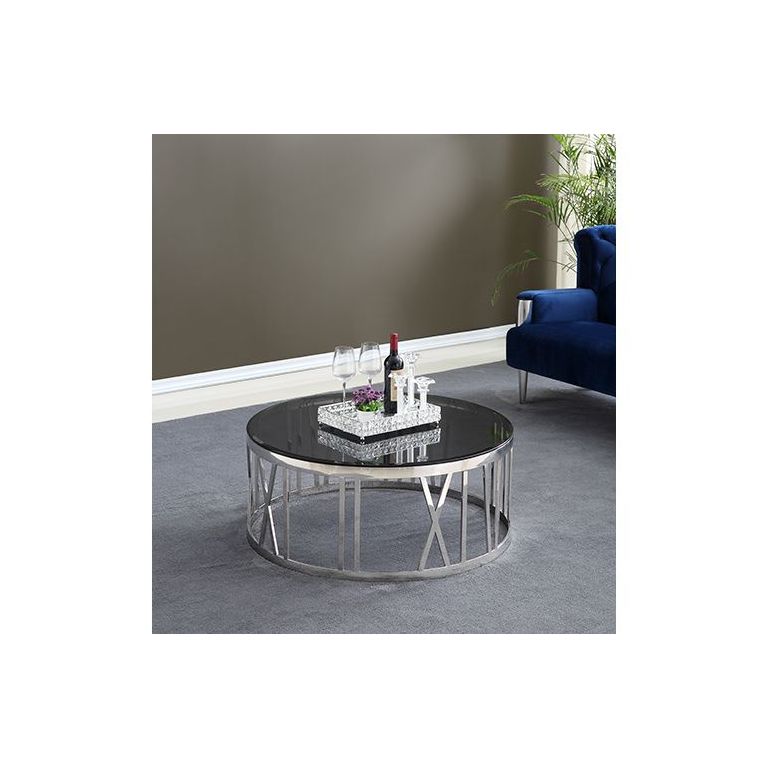 ROMA COUCHTISCH | Ø100X42 CM GRAU