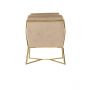 FOGGIA ARMCHAIR GOLD | TAUPE FABRIC MJ11-8