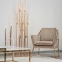 FOGGIA ARMCHAIR GOLD | TAUPE FABRIC MJ11-8