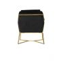 FOGGIA ARMCHAIR GOLD | BLACK FABRIC MJ11-111