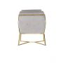 FOGGIA ARMCHAIR GOLD | LIGHT GREY FABRIC MJ11-67