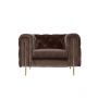 CAMPANIA  ARMCHAIR GOLD | BROWN FABRIC MJ11-82