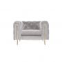 CAMPANIA  ARMCHAIR GOLD | LIGHT GREY FABRIC MJ11-67