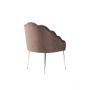 EMILLIA DINNER CHAIR | BROWN FABRIC MJ11-82