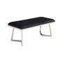 BARI LONGCHAIR | 110X50X47 CM BLACK FABRIC A41-23