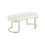 CATANIA LONGCHAIR | 110X50X47 CM WHITE PU H1106-2