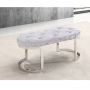 CATANIA LONGCHAIR | 110X50X47 CM SILVER FABRIC A41-4