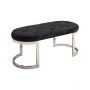 CATANIA LONGCHAIR | 110X50X47 CM BLACK FABRIC A41-23