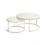 MESSINA SALONTAFEL | Ø80X42 CM MARMER 757-1  2-DELIG