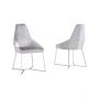 RAVENA DINING CHAIR | SILVER FABRIC A41-4