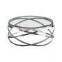 TRENTO COFFEE TABLE | Ø100X42 CM TRANSPARENT