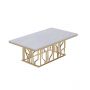 TARANTO COFFEE TABLE GOLD | 130X70X45 CM MARBLE 928