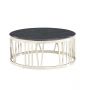 ROMA COFFEE TABLE | Ø100X42CM BLACK MARBLE 1022