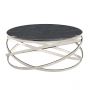 TRENTO SALONTAFEL | Ø100X42 CM ZWART MARMER 1022