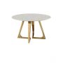 BARI EETTAFEL GOUD | Ø130X76 CM MARMER 928