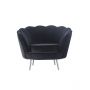 BERGAMO ARMCHAIR | MATT BLACK FABRIC VELU99A