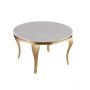 MILANO EETTAFEL GOUD | Ø130X76 CM MARMER 928