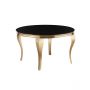 MILANO DINNER TABLE GOLD | Ø130X76 CM BLACK