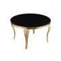 MILANO DINNER TABLE GOLD | Ø130X76 CM BLACK