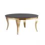 MILANO COFFEE TABLE GOLD | Ø100X42 CM BLACK