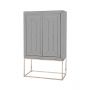 CASTRO CABINET | 100X47,5X150 CM  GREY