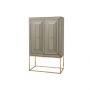 CASTRO CABINET GOLD | 100X47,5X150 CM  SEPIA