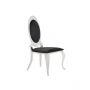 GENOVA DINING CHAIR | MAT BLACK FABRIC VELU99A