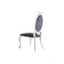GENOVA DINING CHAIR | MAT BLACK FABRIC VELU99A