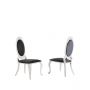 GENOVA DINING CHAIR | MAT BLACK FABRIC VELU99A