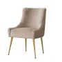 ARONA DINING CHAIR GOLD | TAUPE FABRIC MJ11-8