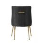 ARONA DINING CHAIR GOLD | BLACK FABRIC MJ11-111