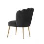 LUCCA DINING CHAIR GOLD | BLACK FABRIC MJ11-111