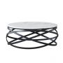 TRENTO COFFEE TABLE MATT BLAC | Ø100X42 CM MARBLE 757-