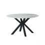 TERNI EETTAFEL MATT SCHWARZ | Ø130X76 CM MARMER 757-1