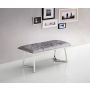 BARI ZITBANKJE | 110X50X47 CM ZILVER STOF A41-4