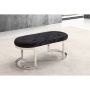 CATANIA LONGCHAIR | 110X50X47 CM BLACK FABRIC A41-23