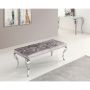 MILANO LONGCHAIR | 110X50X47 CM SILVER FABRIC A41-4